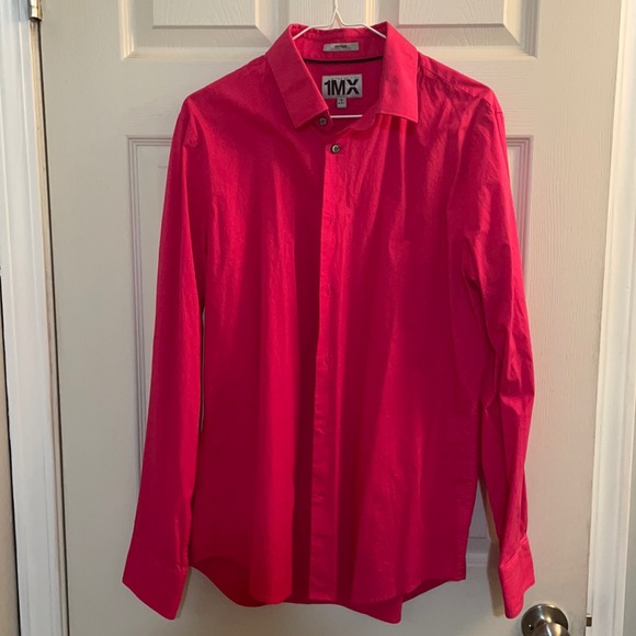 Express Hot Pink Dress Shirt - Picture 1 of 1